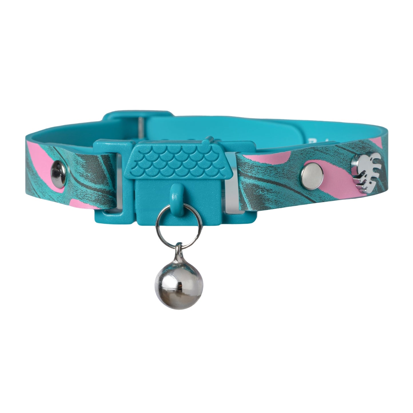KITTYRAMA BOTANICALS MONSTERA CAT COLLAR - Quick Release, Breakaway, Hypoallergenic