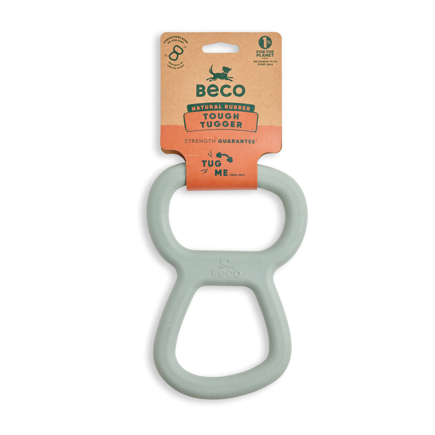 Beco Tough Tugger Natural Rubber Dog Toy