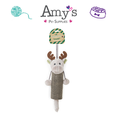 Cupid & Comet -  Reindeer Cardboard Cat Scratcher