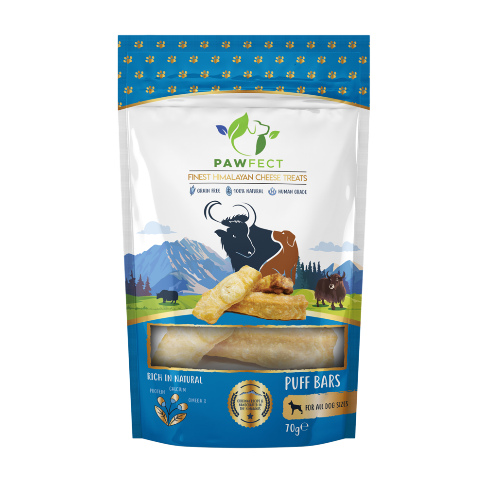 Himalayan Cheese Puff Bars For Dogs 70g