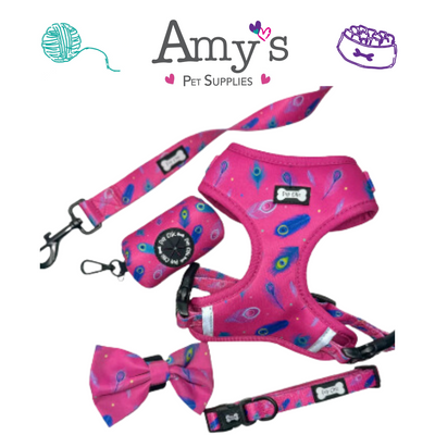 Pup Chic - Peacock Power Range - Harnesses, Leads, Etc