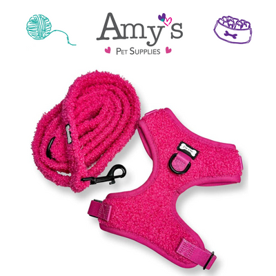 Pup Chic - Hot Stuff Fleece Range- Harnesses, Leads, Etc