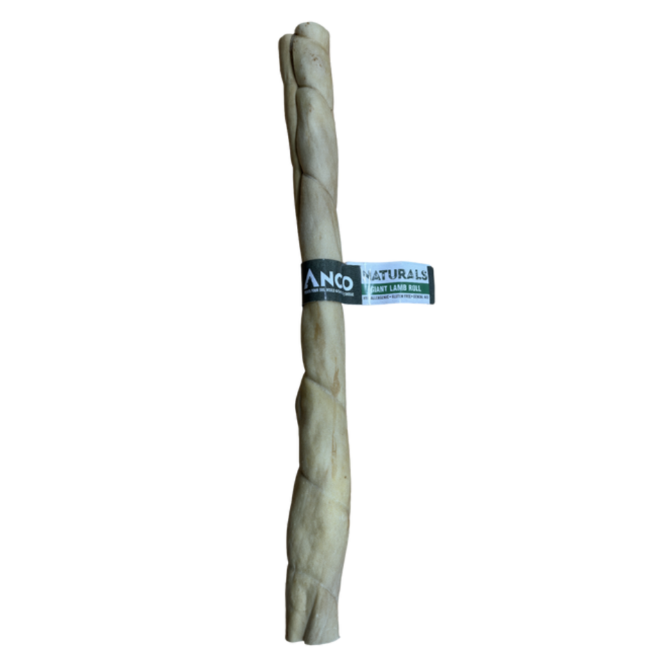 Giant Lamb Roll - Natural Dog Treat