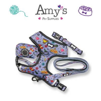 Pup Chic - Artful Dogster Range - Harnesses, Leads, Collars Etc