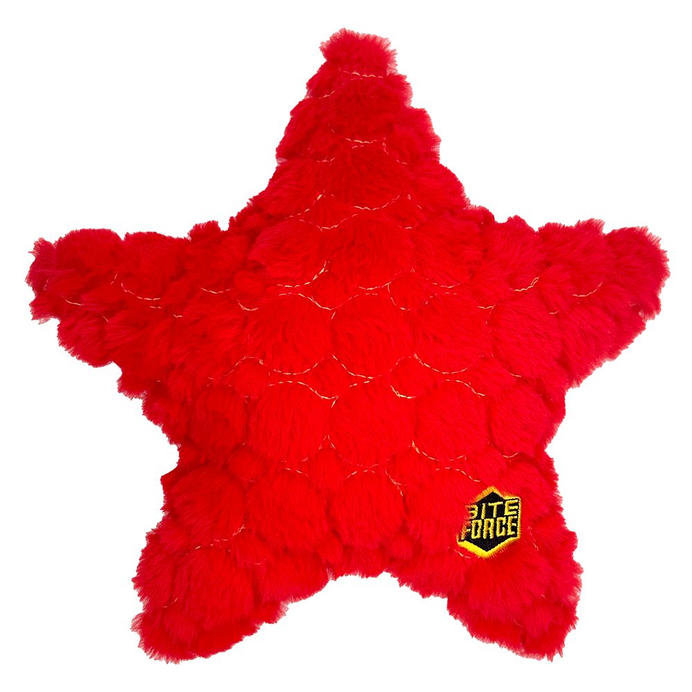 Bite Force Kevlar Tough Plush Starfish Dog Toy