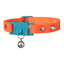 KITTYRAMA TANGERINE CAT COLLAR - Quick Release, Breakaway, Hypoallergenic