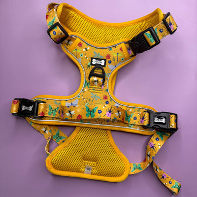 Pup Chic Boutique – Summer Buzzin’ No Pull Tactical Dog Harness (XS–XL)