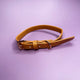 Pup Chic Alfresco Pup Vegan Leather Dog Collar - Camel.