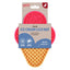 Dog ice cream lick mat with packaging on a white background