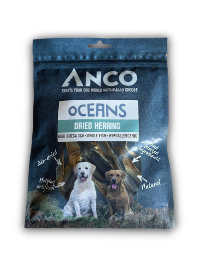 Anco Oceans Dried Herring – 10 Pack Dog Treat