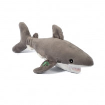 Ancol Made From Shark Cuddler Dog Toy Eco-Friendly Plush Dog Toy | 100% Recycled Materials | 33cm Squeaky Toy