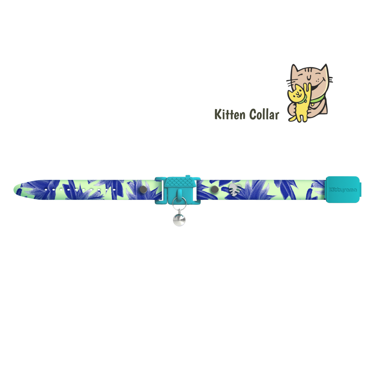 KITTYRAMA KITTEN BOTANICALS LOTUS COLLAR - Quick Release, Breakaway, Hypoallergenic