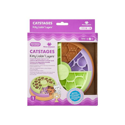 Cat toy packaging with 'Catstages' branding on a white background