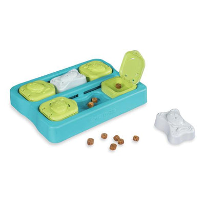 Nina Ottosson Catstages Kitty Cube Cat Puzzle Toy – Interactive Slow Feeder & Treat Dispenser