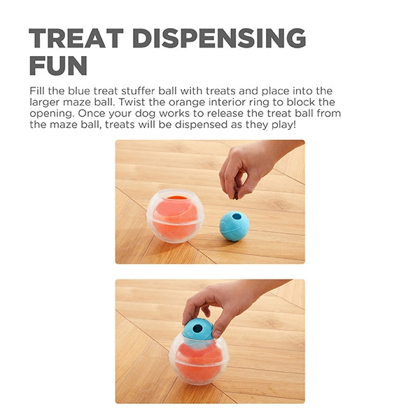 DOG RUMBLE PUZZLE - TOPSY TREAT BALL