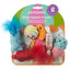 Packaged cat toy set with colorful toys and 'Catstages' branding on a white background