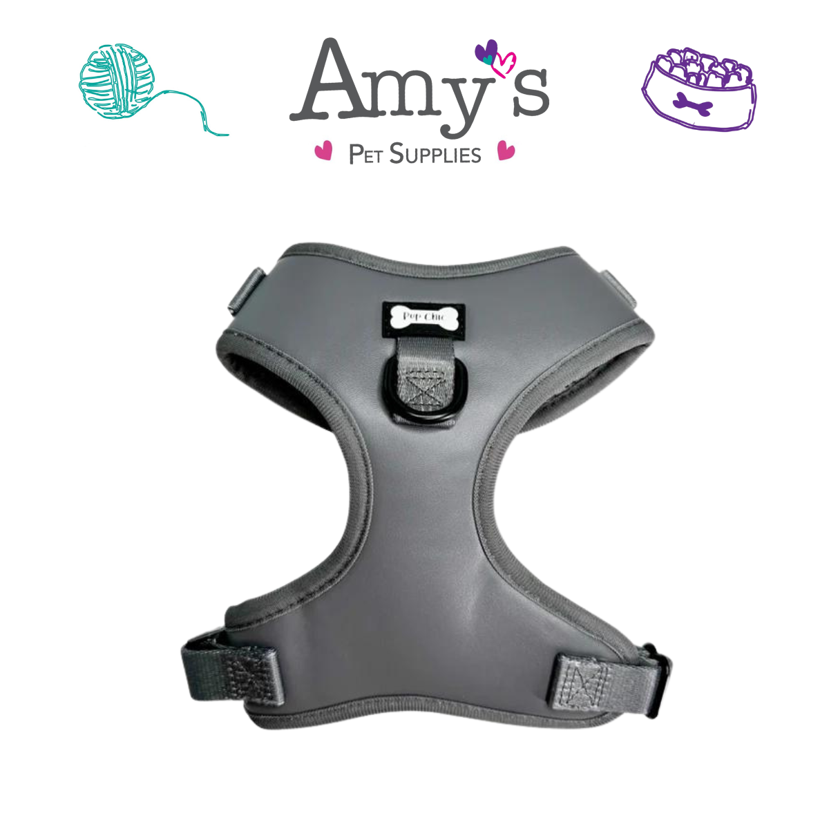 Pup Chic - City Slicker Vegan Leather Range- Harnesses, Leads, Etc