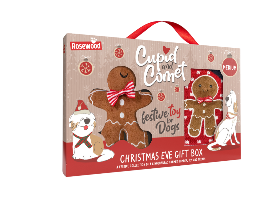 Cupid & Comet Christmas Eve Gift Box for Dogs