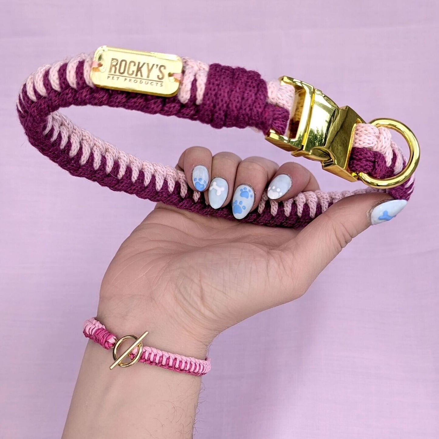 Make Your Own Dog Collar & Friendship Bracelet Craft Kit - PINK
