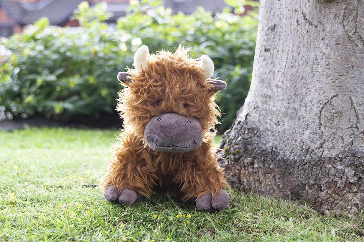 Rope Core Cow Plush Dog Toy