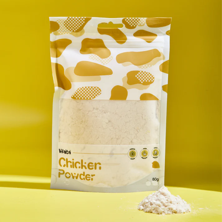 Waita Freeze-Dried Chicken Powder Topping for Dogs & Cats 80g – Natural High-Protein Meal Enhancer