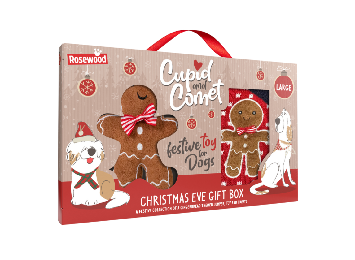 Cupid & Comet Christmas Eve Gift Box for Dogs