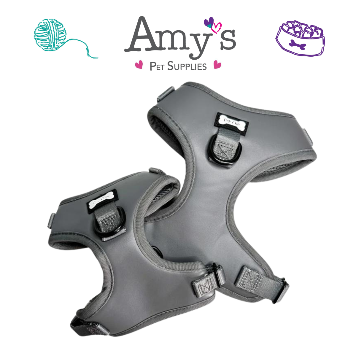 Pup Chic - City Slicker Vegan Leather Range- Harnesses, Leads, Etc