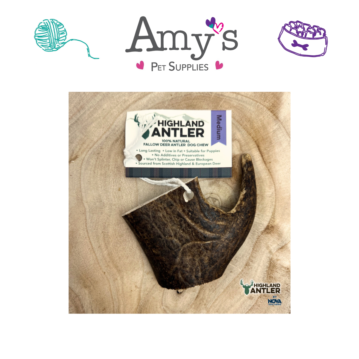 Fallow antler dog chew online