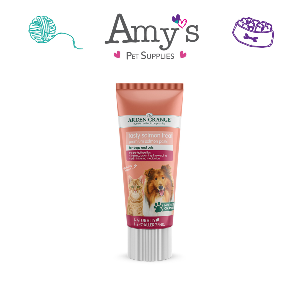 Arden Grange Tasty Paste Tubes 75G for Cats & Dogs