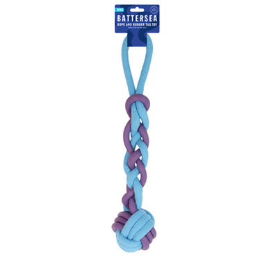 Battersea Rope and Rubber Tug Toy For Dogs