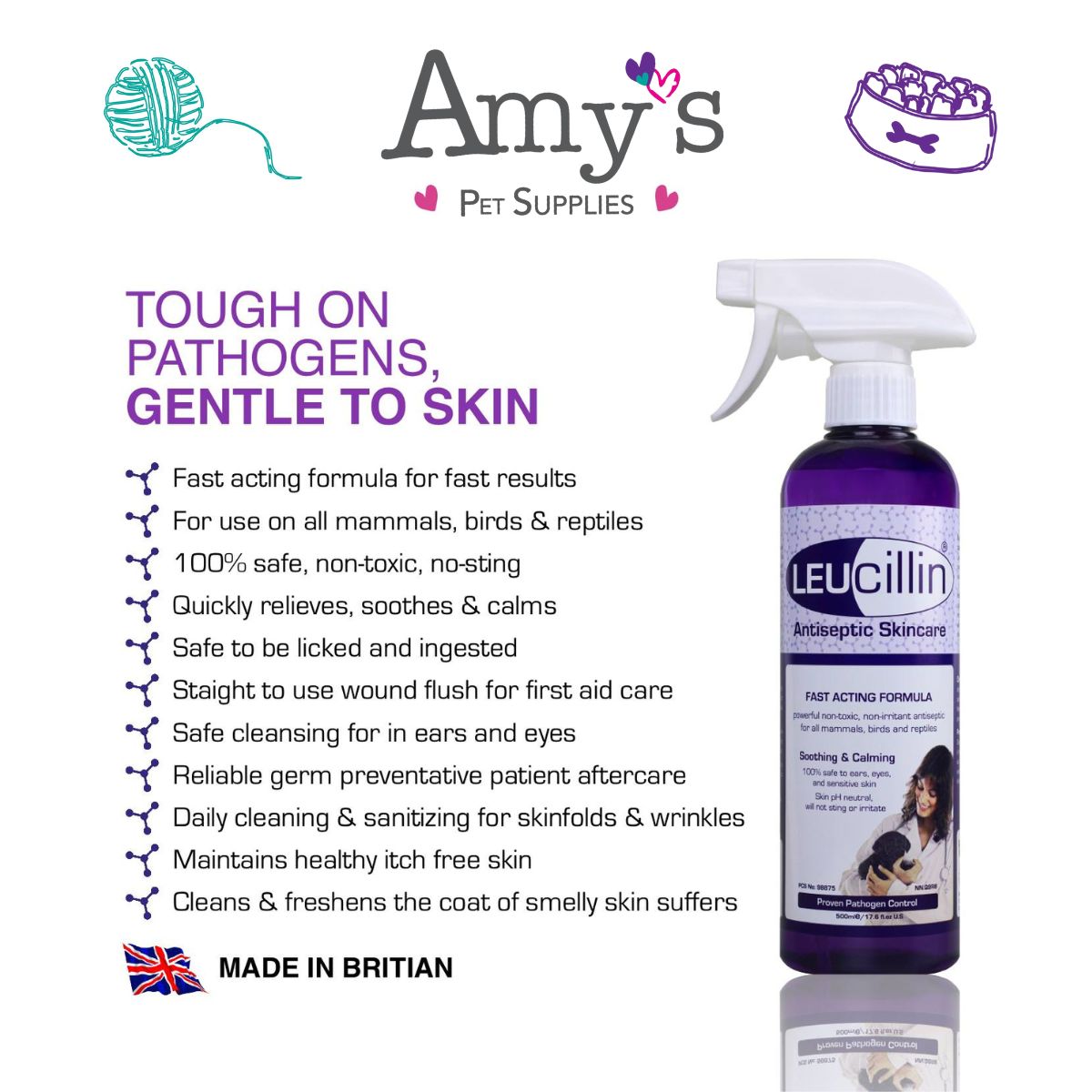 Leucillin Antiseptic Skincare for All Pets