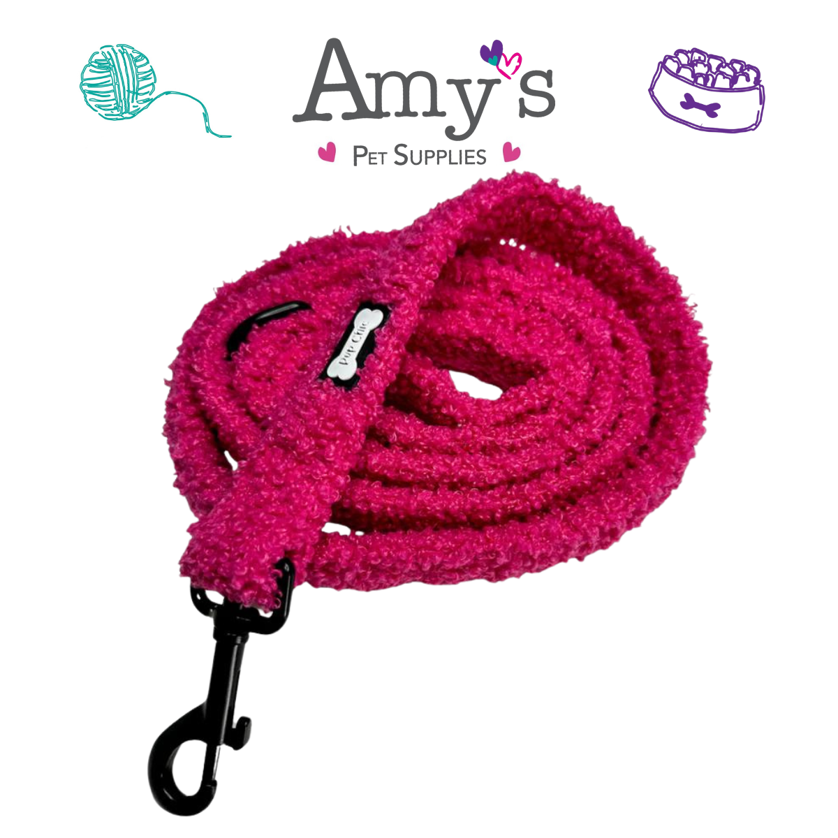 Pup Chic - Hot Stuff Fleece Range- Harnesses, Leads, Etc