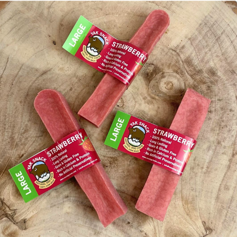 Yak Snack Flavoured Dog Chew Treats Medium or large