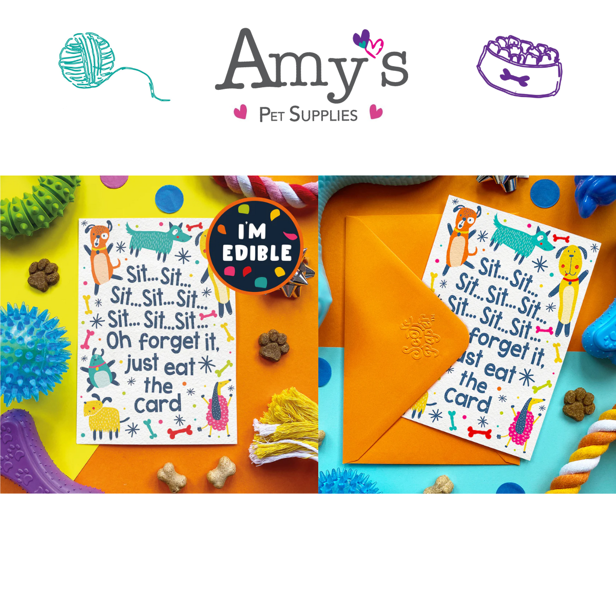 Scoff Paper Edible Celebration Cards For Dogs