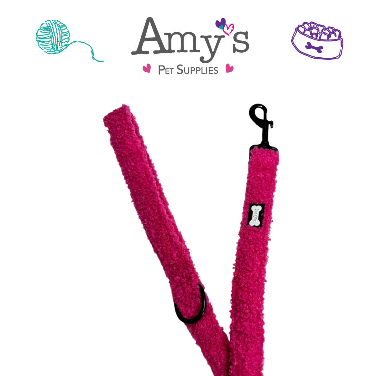 Pup Chic - Hot Stuff Fleece Range- Harnesses, Leads, Etc