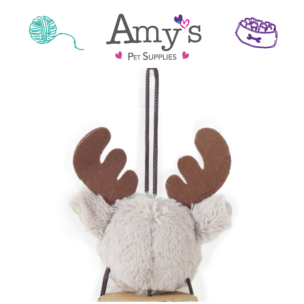 Cupid & Comet -  Reindeer Cardboard Cat Scratcher