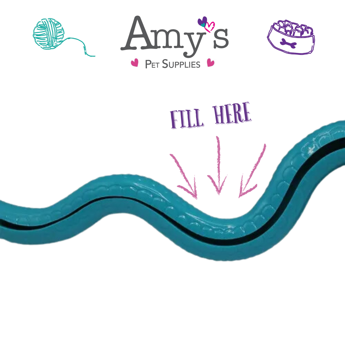 Ruff & Tuff Snake - Enrichment Toy For Dogs