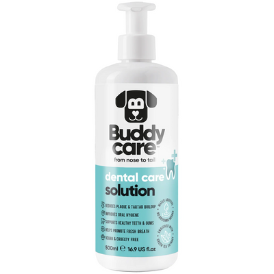 Buddycare Dog Dental Solution 500ml – Plaque, Tartar & Fresh Breath Support.