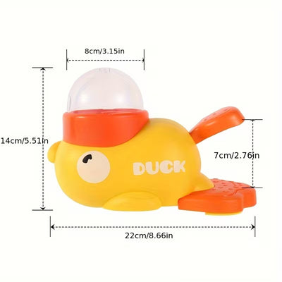 Interactive dog enrichment treat dispenser duck toy
