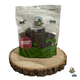 Pack of Paddock Farm Venison Strips natural dog treats shown on a wooden log slice, gluten-free and gently dried venison chews for dogs, stocked at Amy’s Pet Supplies.
