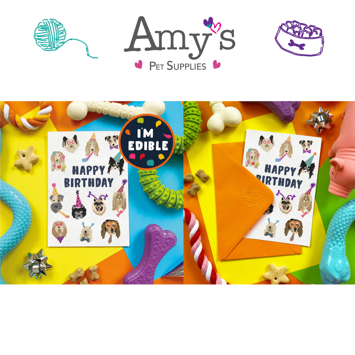 Scoff Paper Edible Celebration Cards For Dogs