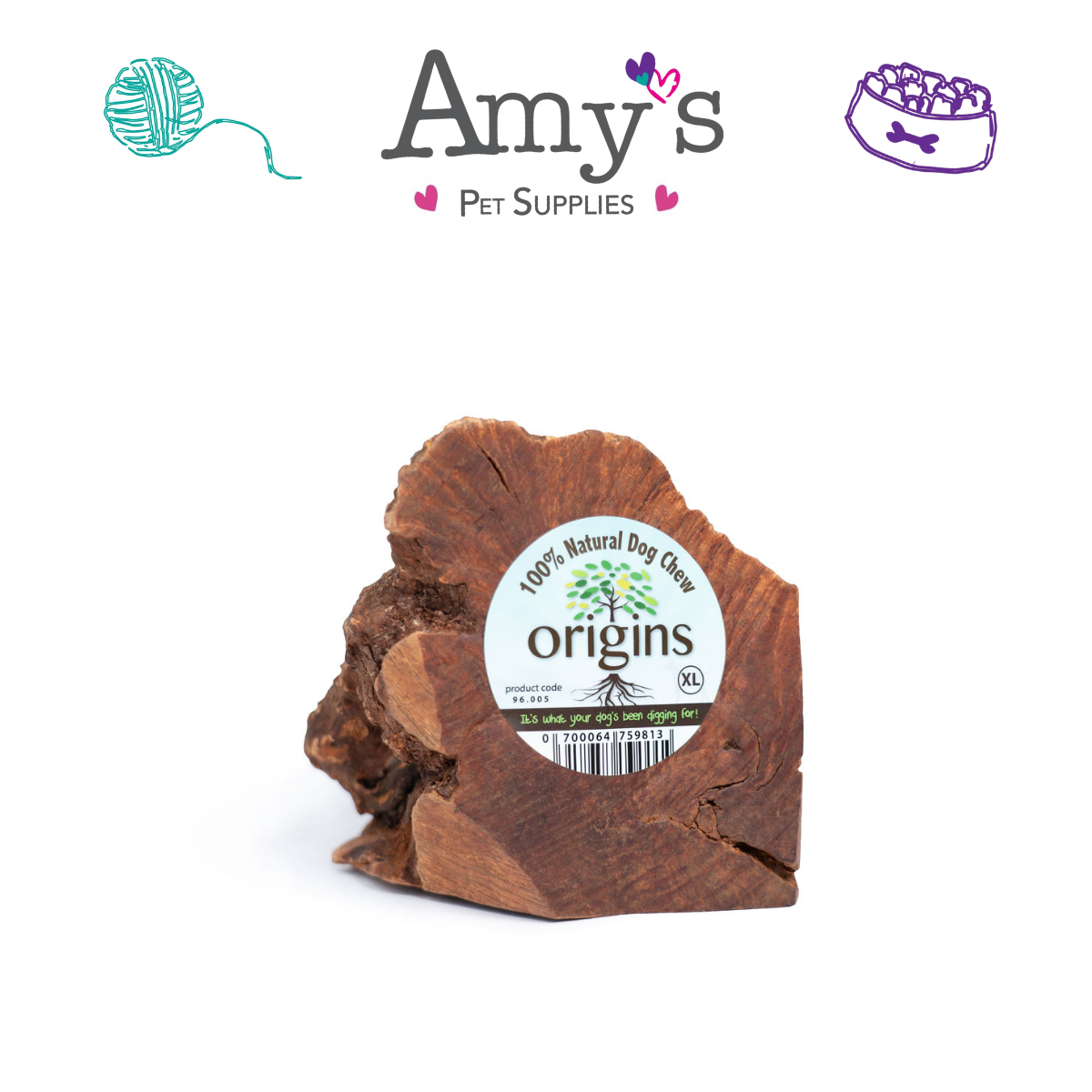 Origins Briar Root Natural Chew For Dogs