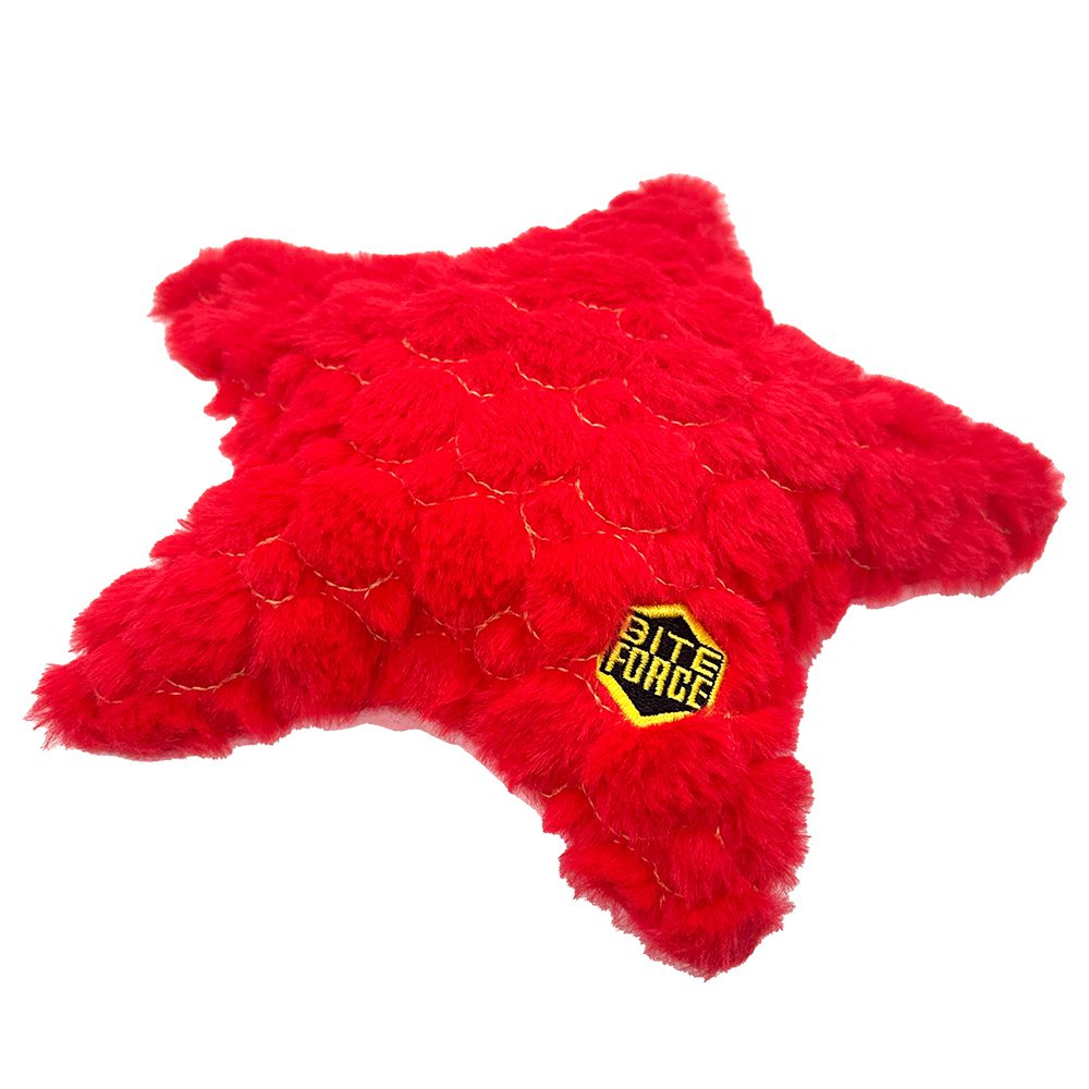 Bite Force Kevlar Tough Plush Starfish Dog Toy