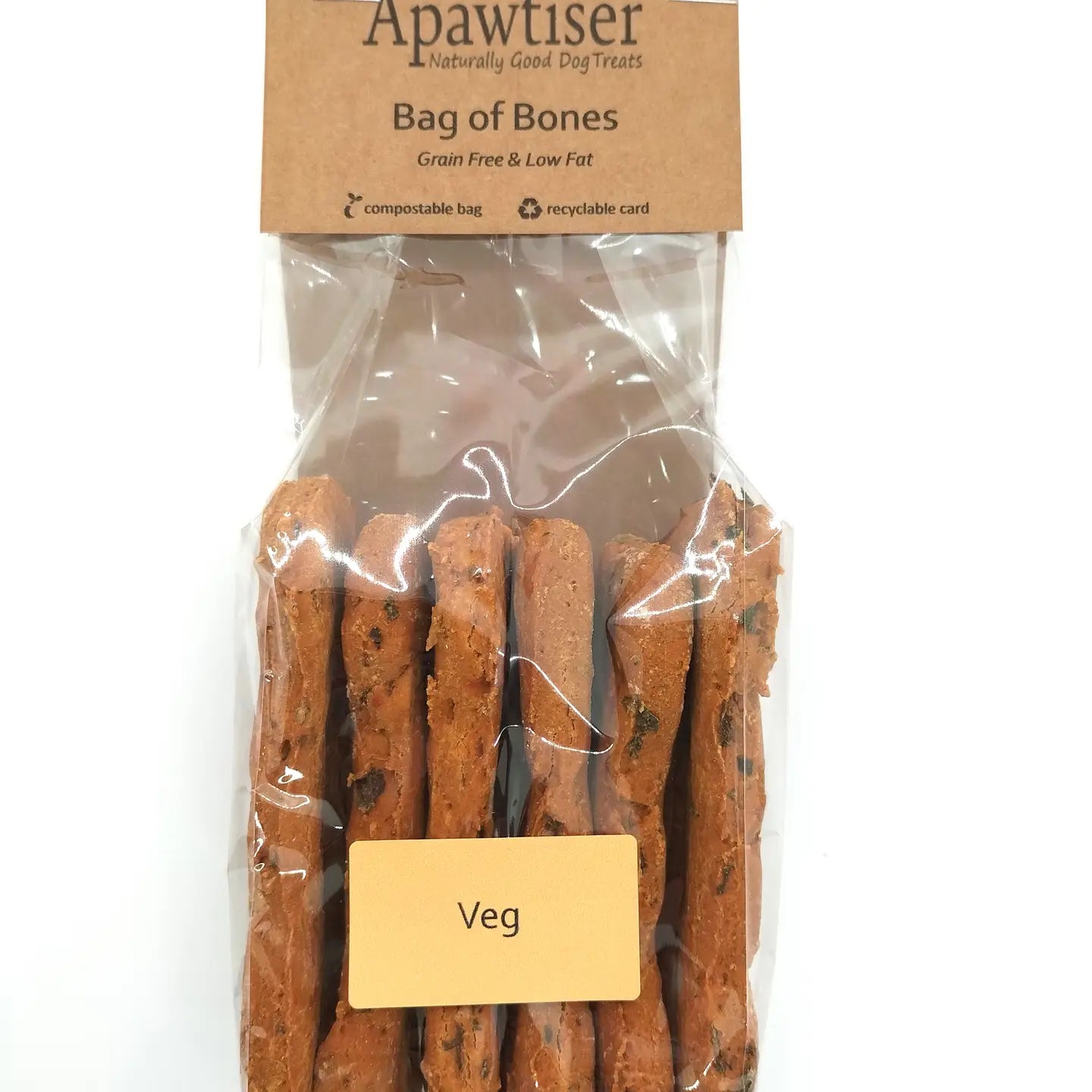 Apawtiser Bag Of Bones 6pk Biscuit Dog Treats