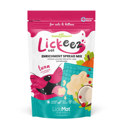 Supernature x LickiMat Tuna Lickeez Natural Cat Enrichment Spread 100g.