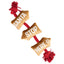 Santa Stop Here Rope Dog Toy