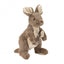 Ancol Cuddle Kangaroo and Joey dog toy with soft plush fabric, squeak and crinkle, made with recycled filling