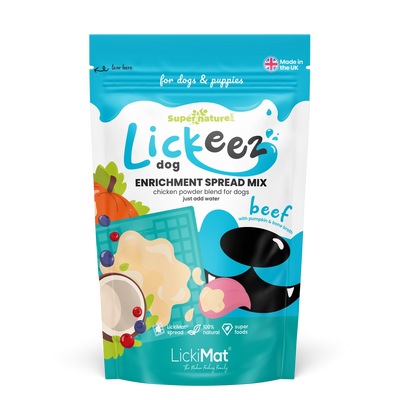 Supernature x LickiMat Beef Lickeez Natural Dog Enrichment Spread 100g.