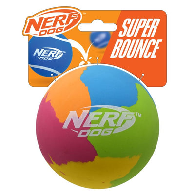 Nerf Dog Rubber Super Bounce Ball 3.8in – Assorted Colours