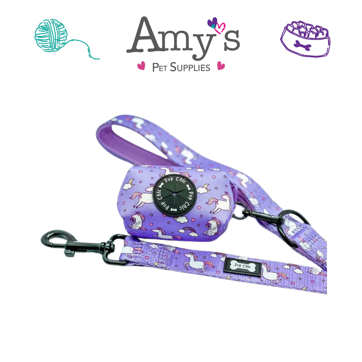 Pup Chic - Daydreams & Unicorns Range -  Harnesses, Collars, leads etc